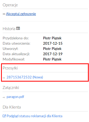 Przesyłki