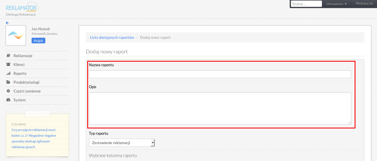 Informacje podstawowe